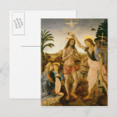 Carte Postale Le baptême du Christ par Jean le Baptiste (Devant / Derrière)