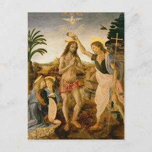 Carte Postale Le baptême du Christ par Jean le Baptiste
