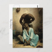 Carte Postale Le barbier de Suez" de Leon Bonnat, 1876. (Devant / Derrière)