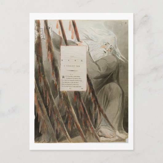 Carte Postale Le barde : Une ode Pindaric, 'des poèmes de Thoma (Devant)