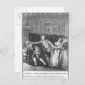 Carte Postale Le Baron chassa Candide du Château (Devant / Derrière)