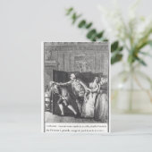 Carte Postale Le Baron chassa Candide du Château (Debout devant)