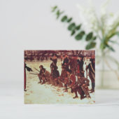 Carte Postale Le baron von Steuben perce des recrues américaines (Debout devant)