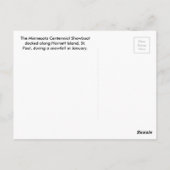 Carte Postale Le bateau de démonstration du Minnesota Centennial (Dos)