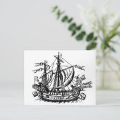 Carte Postale Le bateau de Ferdinand Magellan 'Victoria' (Debout devant)