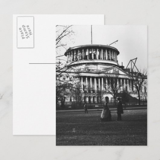 Carte Postale Le bâtiment de capitol dans DC de Washington (Devant / Derrière)
