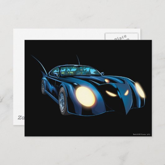 Carte Postale Le Batmobile (Devant / Derrière)