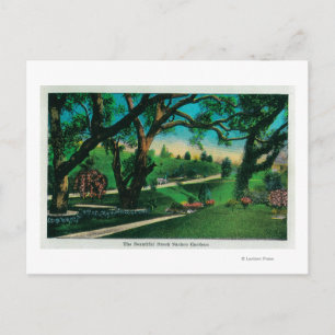 Carte Postale Le Beau Jardins EnsoleillésPasadena, CA