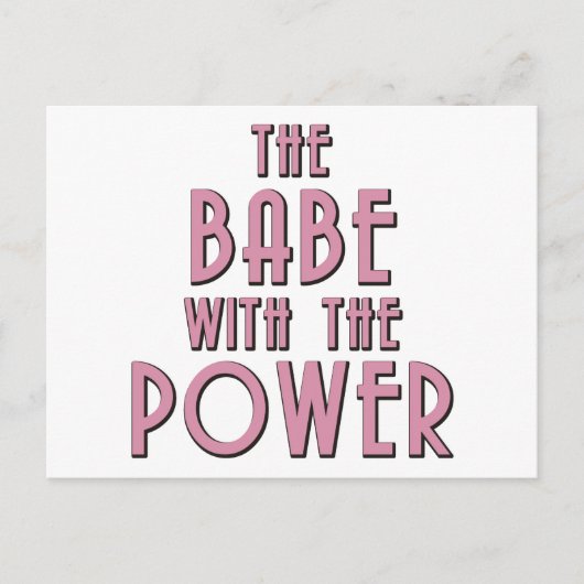 Carte Postale Le Bébé Avec Le Pouvoir (Devant)