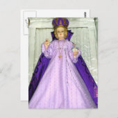 Carte Postale Le bébé de la statue de Prague (Devant / Derrière)