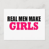 CARTE POSTALE LE BÉBÉ DE MAKE GIRL RÉEL PAPA NEW FATHER (Devant)