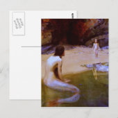 Carte Postale LE BÉBÉ DES TERRES (sirène) ~ (Devant / Derrière)