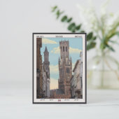 Carte Postale Le beffroi de Bruges (Debout devant)