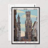 Carte Postale Le beffroi de Bruges (Devant / Derrière)