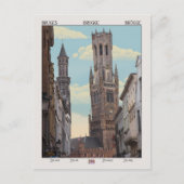 Carte Postale Le beffroi de Bruges (Devant)