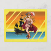 Carte Postale Le belle pirate. (Devant)