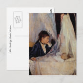 Carte Postale Le berceau par Berthe Morisot (Devant / Derrière)