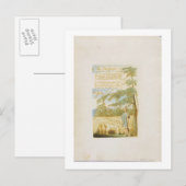 Carte Postale 'Le Berger', assiette 15 de 'Chansons d'Innocence' (Devant / Derrière)