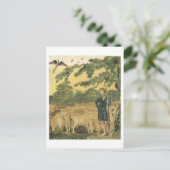 Carte Postale Le berger, de "Chansons d'innocence", 1789 (col. (Debout devant)