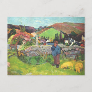 Carte Postale Le berger - Paul Gauguin