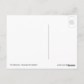 Carte Postale Le bibliothécaire (Dos)