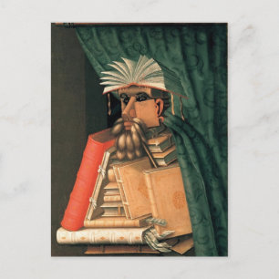 Carte Postale Le bibliothécaire