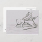 Carte Postale Le bibliothécaire (Devant / Derrière)