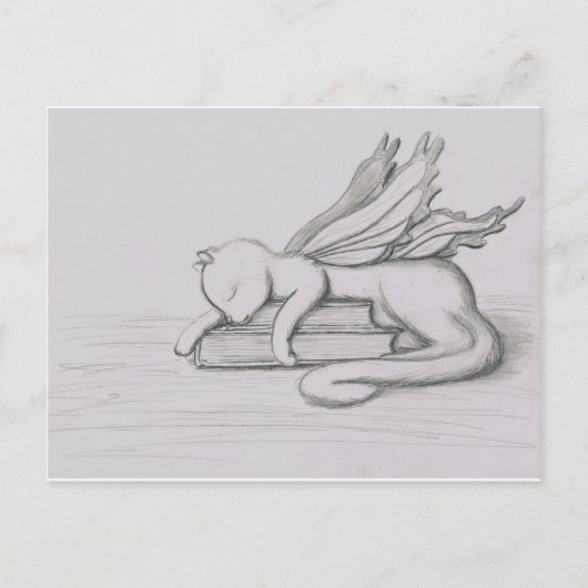 Carte Postale Le bibliothécaire (Devant)