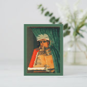 Carte Postale Le bibliothécaire par Giuseppe Acrimoldo (Debout devant)
