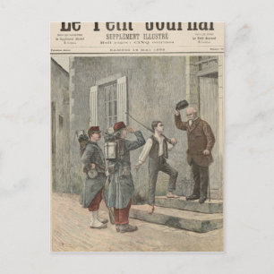 Carte Postale Le Billet après une peinture de Cres