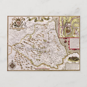 Carte Postale Le Bishoprick et la ville de Durham