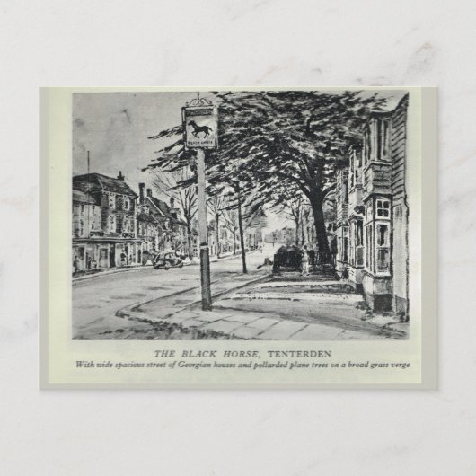 Carte Postale Le Black Horse Inn, Tenterden (Devant)