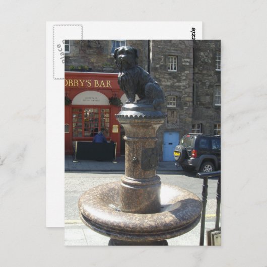 CARTE POSTALE LE BOBBY DE GREYFRIERS EDINBURGH (Devant / Derrière)