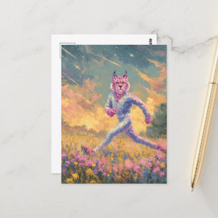 Carte Postale Le Bobcat en marche