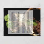 Carte Postale Le bon guide de croissance (Dos)