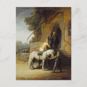 Carte Postale Le Bon Samaritain par Rembrandt