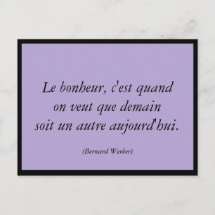 Carte Postale Le bonheur