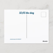 Carte Postale Le bonheur arrive en mer des vagues (Dos)