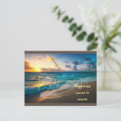 Carte Postale Le bonheur arrive par vagues (Debout devant)