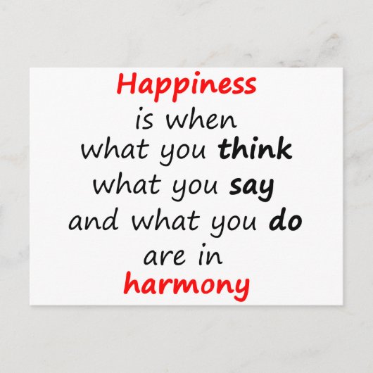 Carte Postale Le bonheur, c'est quand... (Devant)