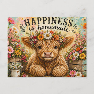 Carte Postale Le bonheur est fait maison
