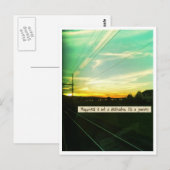 Carte Postale Le bonheur est un voyage (Devant / Derrière)