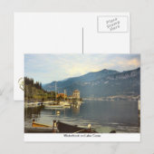 Carte Postale Le bord de mer du lac de Côme (Devant / Derrière)
