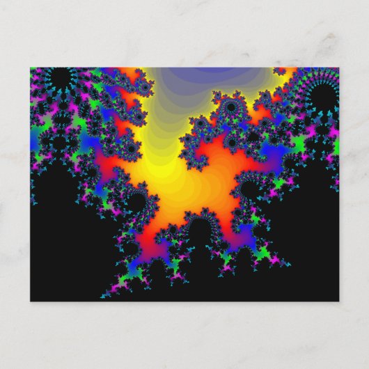 Carte Postale Le bord du fractal : (Devant)