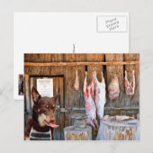 Carte Postale Le boucher (Devant / Derrière)