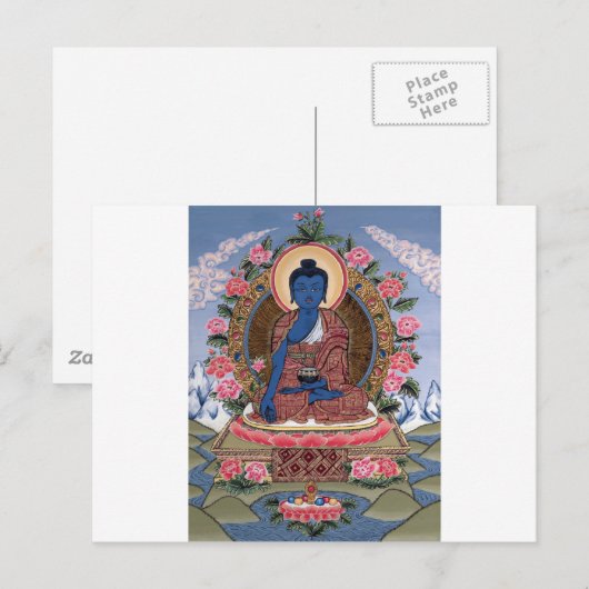 Carte Postale Le Bouddha (Devant / Derrière)