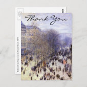 Carte Postale Le boulevard des Capucines de Monet (Devant / Derrière)