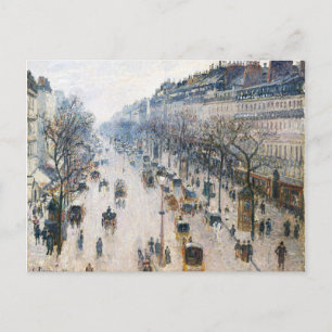Carte Postale Le Boulevard Montmartre par un matin d'hiver (1897