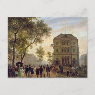 Carte Postale Le boulevard Saint-Martin et le théâtre de