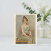 Carte Postale Le Bouquet de Vittorio Matteo Corcos (Debout devant)